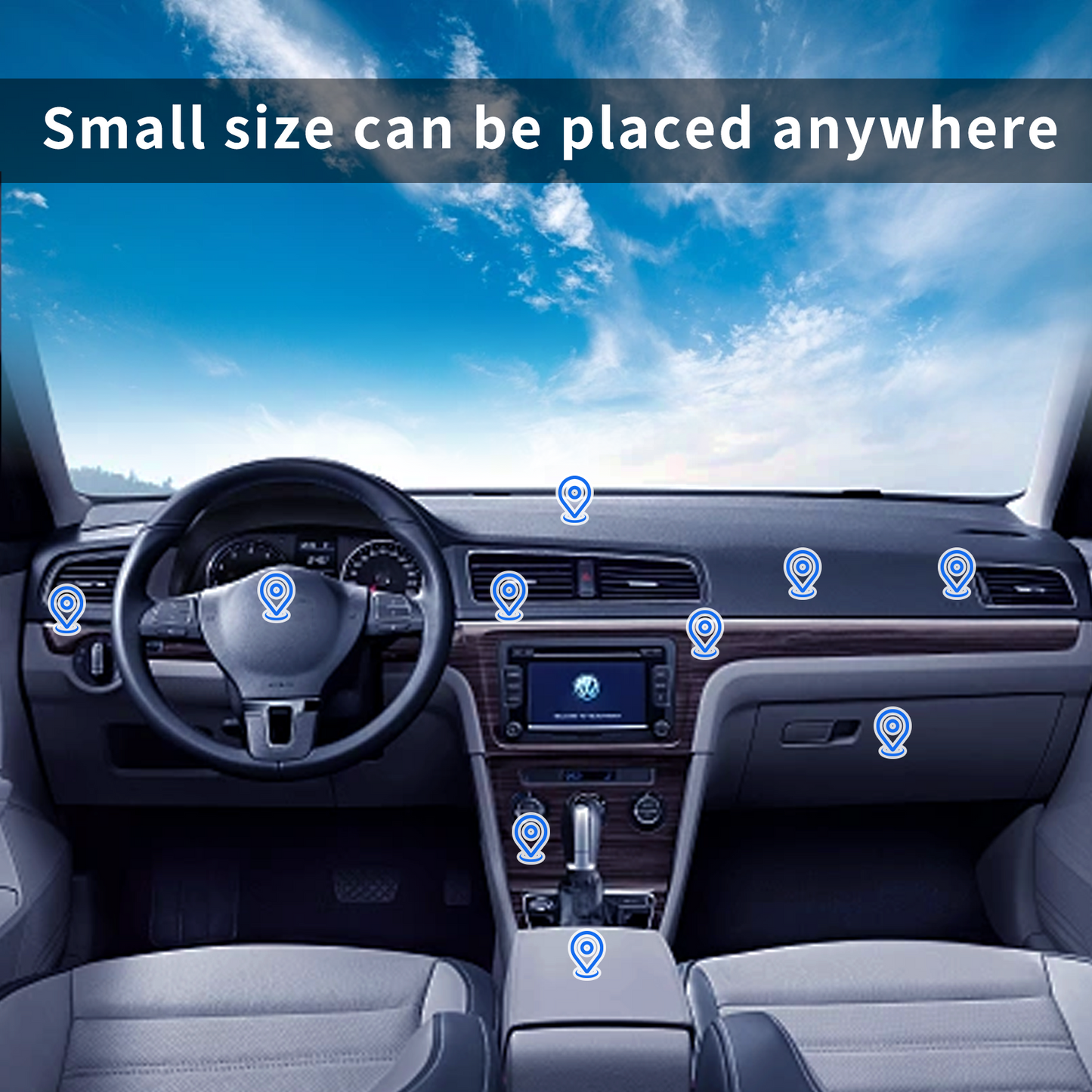 Magnetic Car Mobile Phone Holder Dashboard Mount Rotating Universal For iPhone