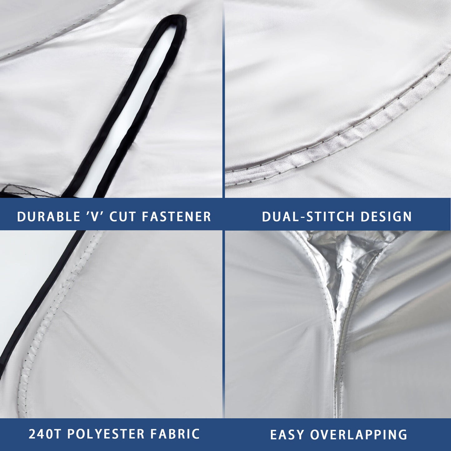 For Tesla Model 3 Model Y Windshield Sunshade, Upgraded 240T Windshield Sun