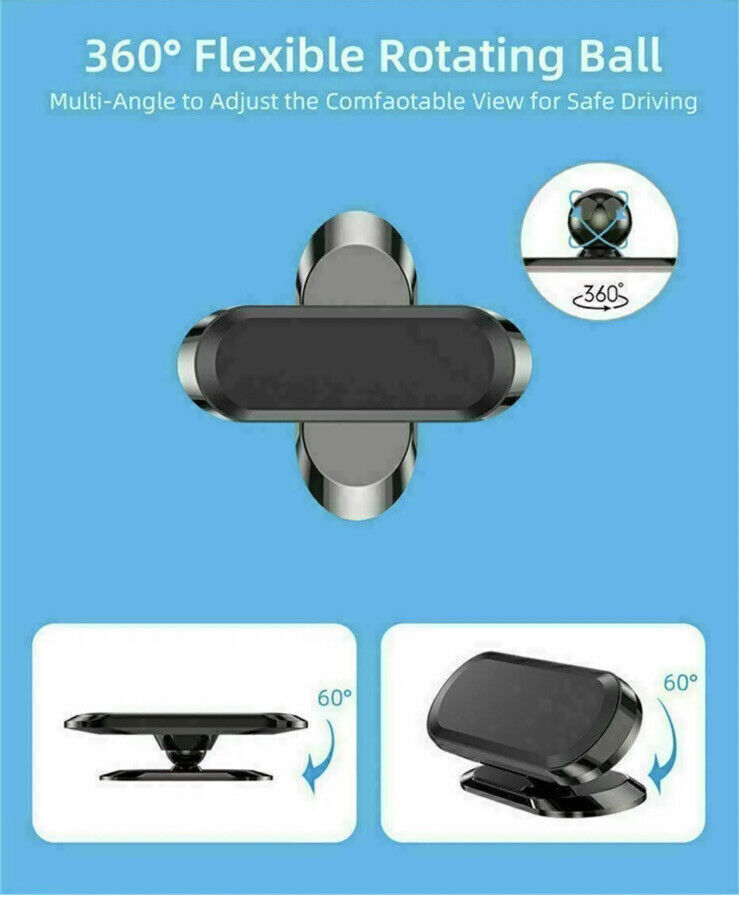 Magnetic Car Mobile Phone Holder Dashboard Mount Rotating Universal For iPhone