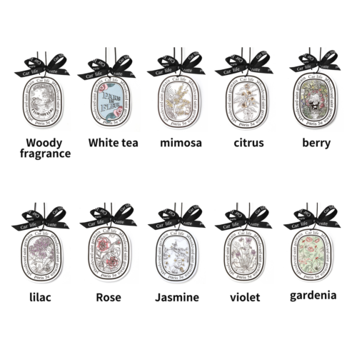 Hanging Perfume Paper Flower Car Air Freshener