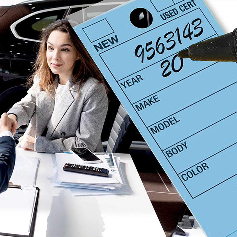 Self Laminating Dealership Car Key Tag Set
