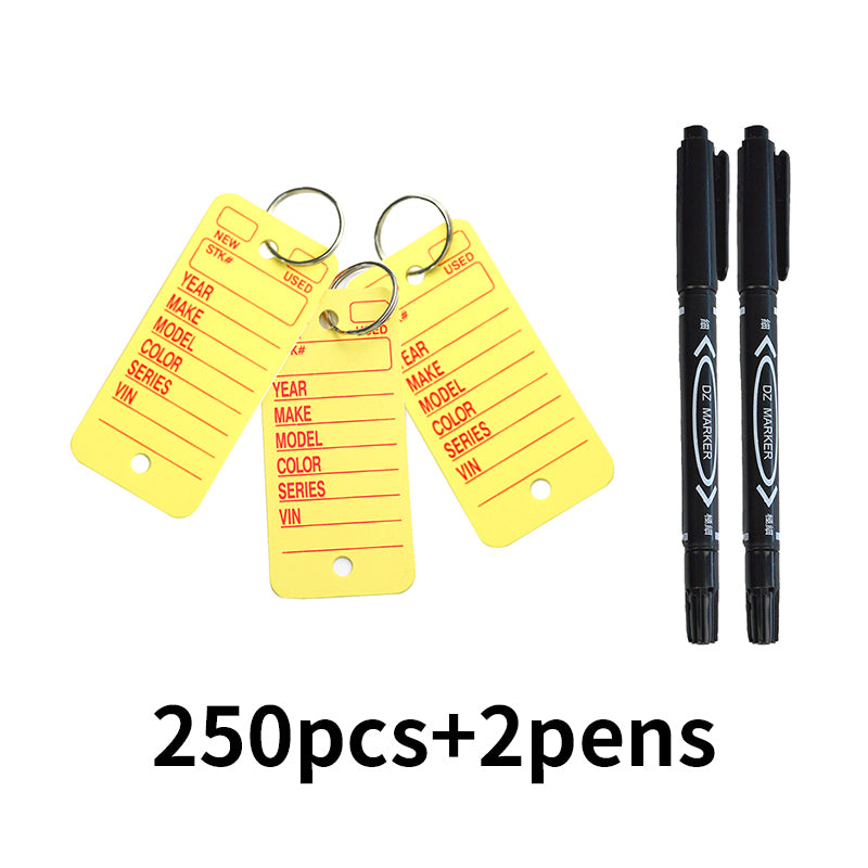 Auto Identifiers Key Ring Keychain Plastic Car Key Tags